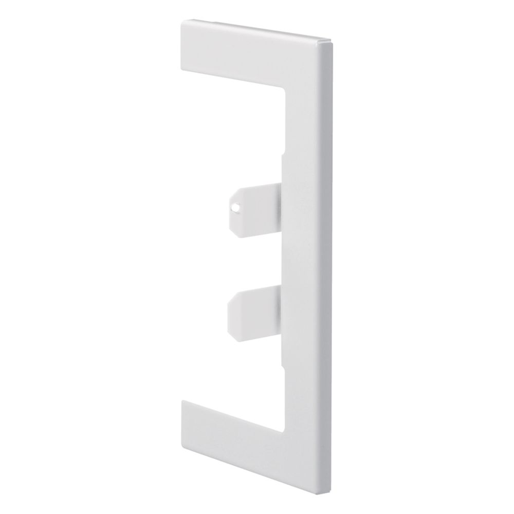 hager Wandanschlussblende zu BR, 68x130mm f. Oberteil 80mm aus Stahlblech Verkehrsw... HAGER-BR65130W9016 4012740989046 (Abb. 1)
