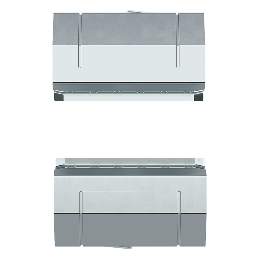 hager Kupplung Paar elektrisch/mechanisch Stahlblech zu BRS 68x170 mm Oberteil 80 mm... HAGER-BRS651709 4012740217668 (Abb. 2)