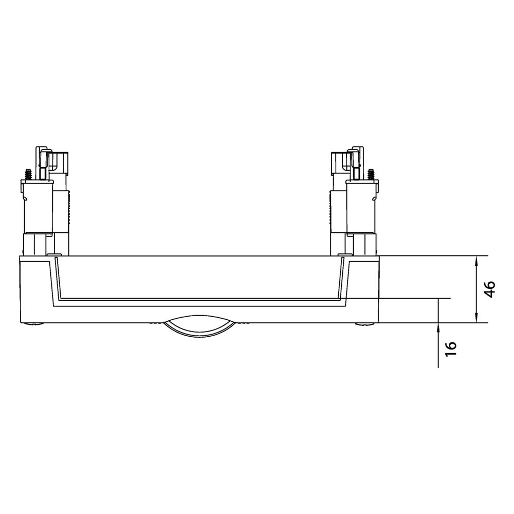 hager Baustein, univers N, 300x250mm, mit Sammelschienenträger 2-polig PE/ N, drehbar... HAGER-UE21PEN 3250616151444 (Abb. 8)