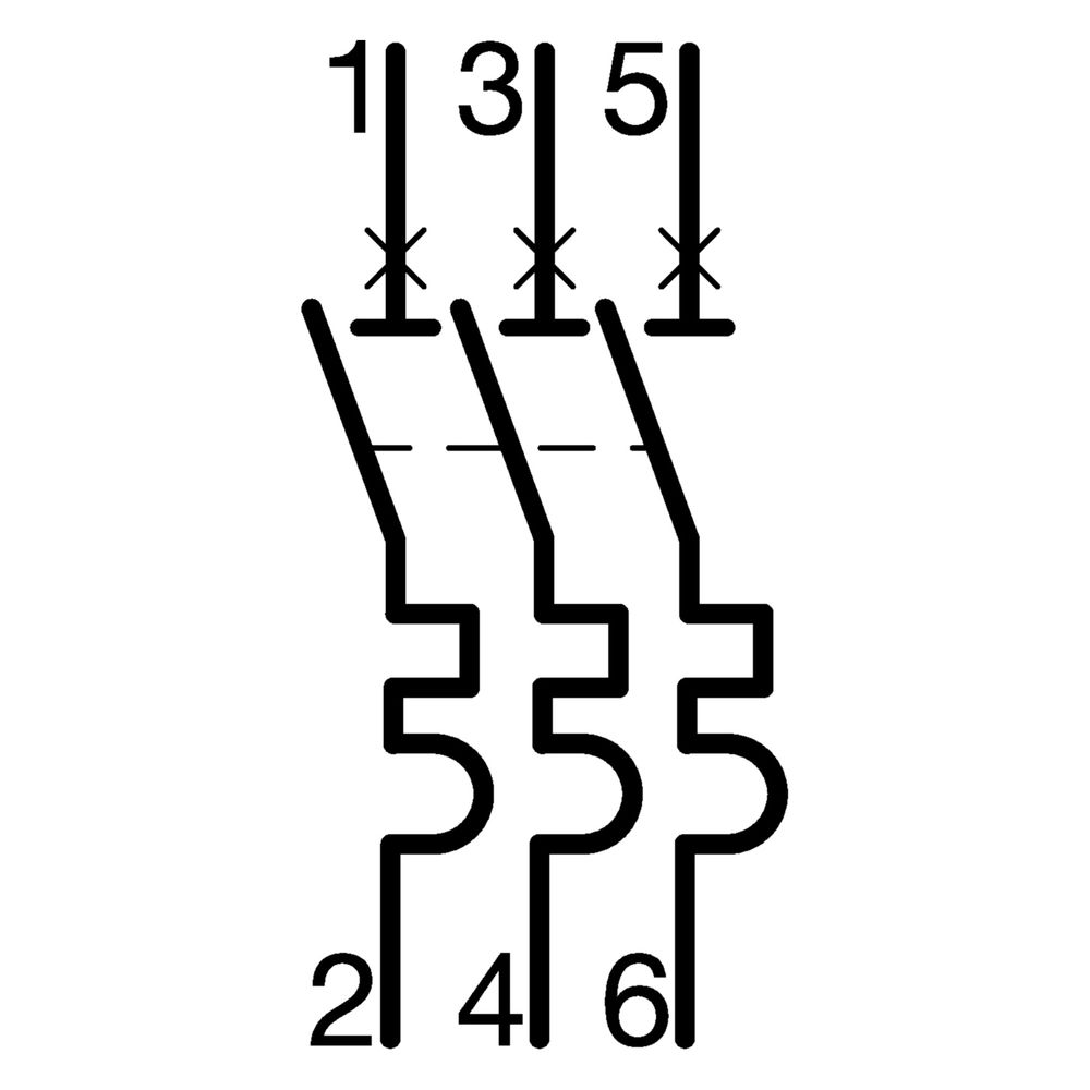 hager Leitungsschutzschalter 3 polig 25kA B-Charakteristik 6A 3 Module... HAGER-NQN306 3250614645730 (Abb. 2)