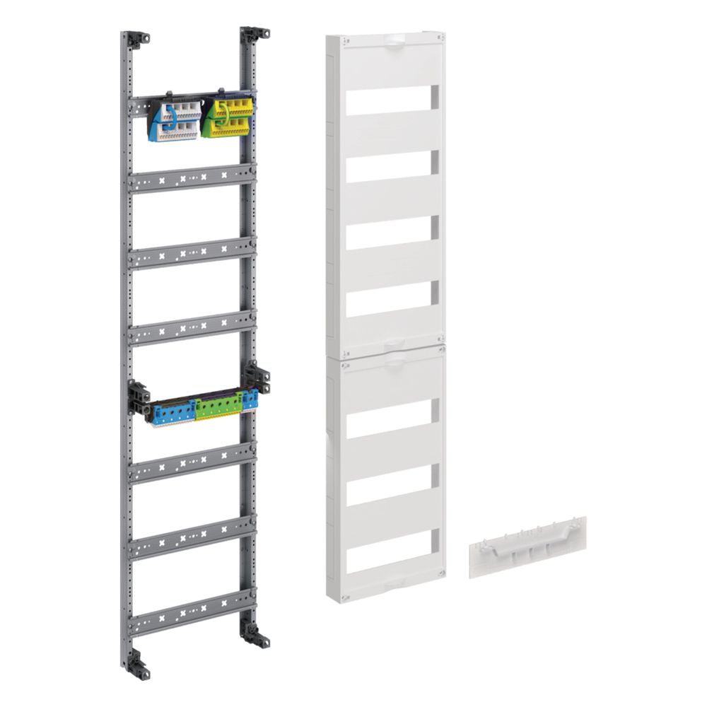 hager Verteilerfeld, univers Z, Höhe 1050mm, 7-reihig, 1-feldig, PE/N senkrecht... HAGER-ZU37XS 3250617811712 (Abb. 1)