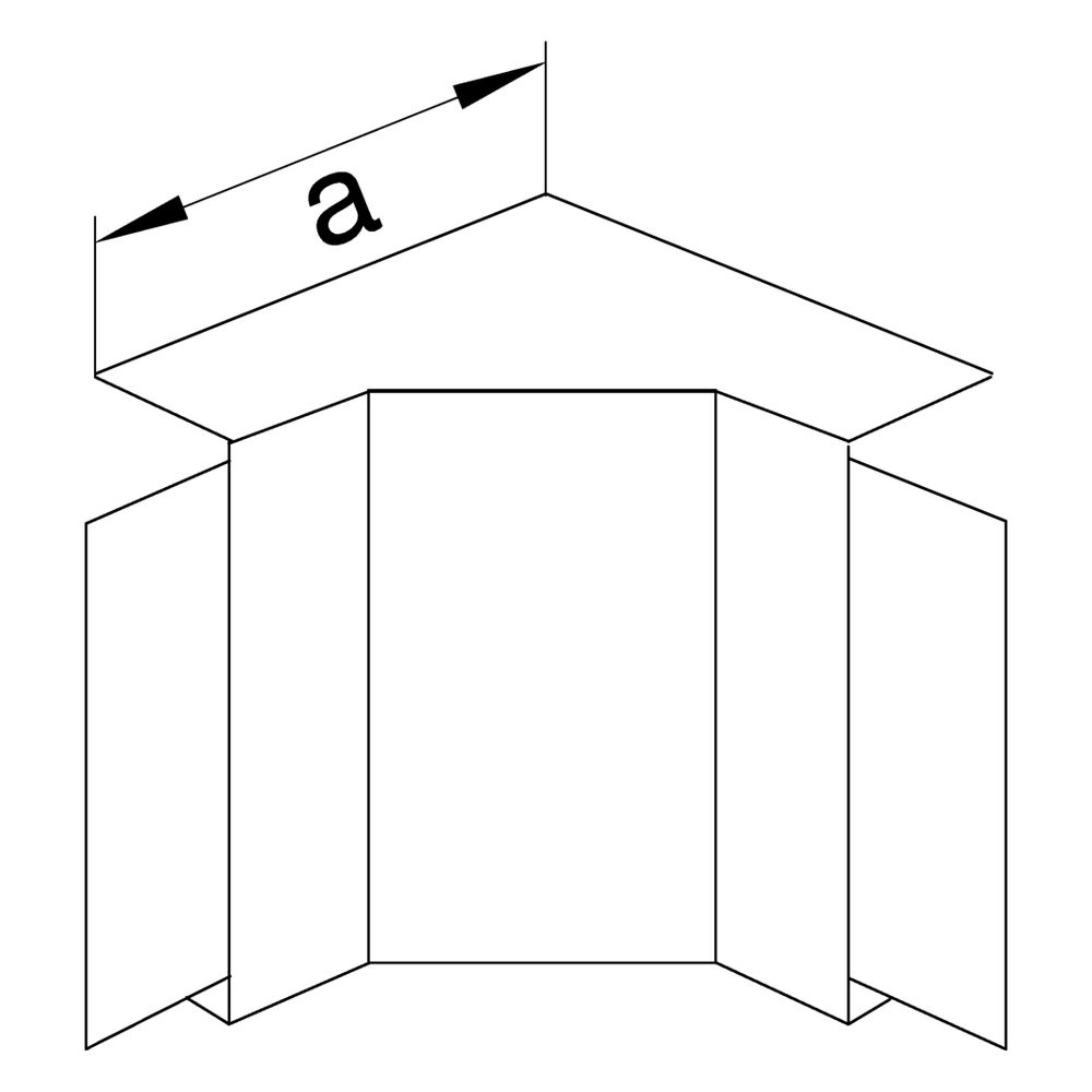 hager Inneneck halogenfrei zu LF/LFF/LFH/FB 60x150mm verkehrsweiß... HAGER-LF6015049016 4012740012508 (Abb. 2)