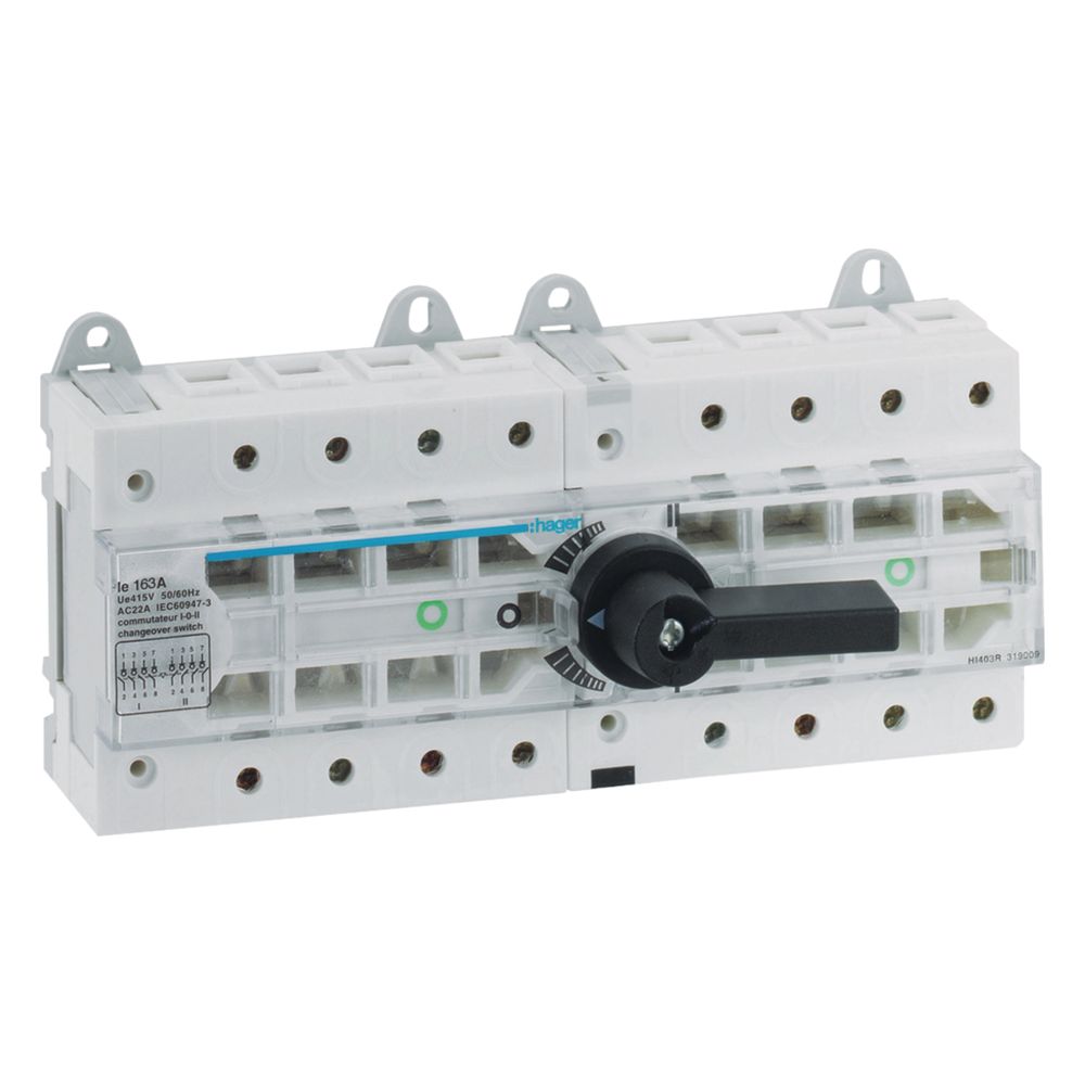 hager Lastumschalter, 4-polig, 63A, mit Verriegelungsfunktion... HAGER-HI403R 3250613190064 (Abb. 1)