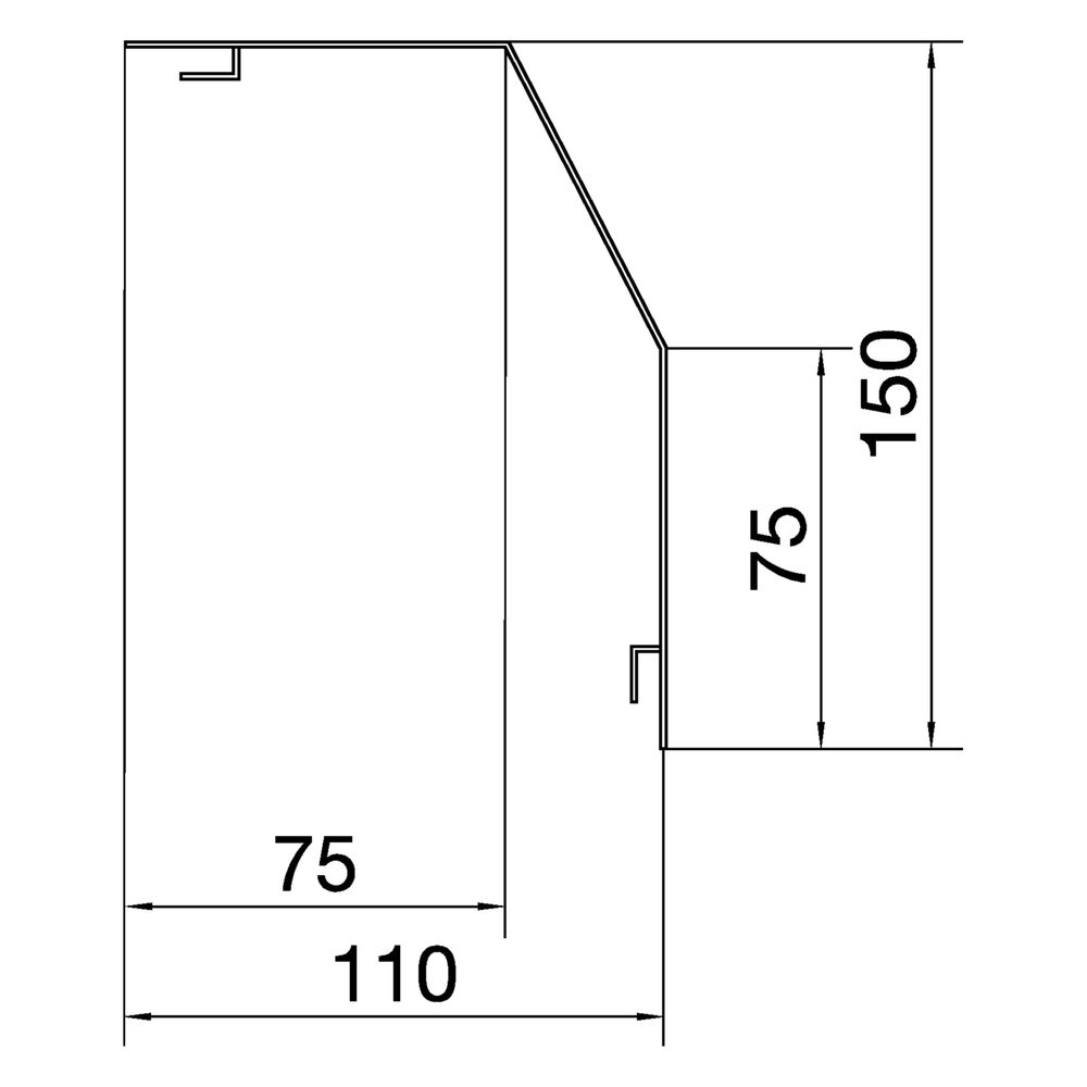 hager Rangierkanal-Abdeckprofil aus PVC zu RK 150x110 mm reinweiß... HAGER-RK1509010 4012740863988 (Abb. 2)