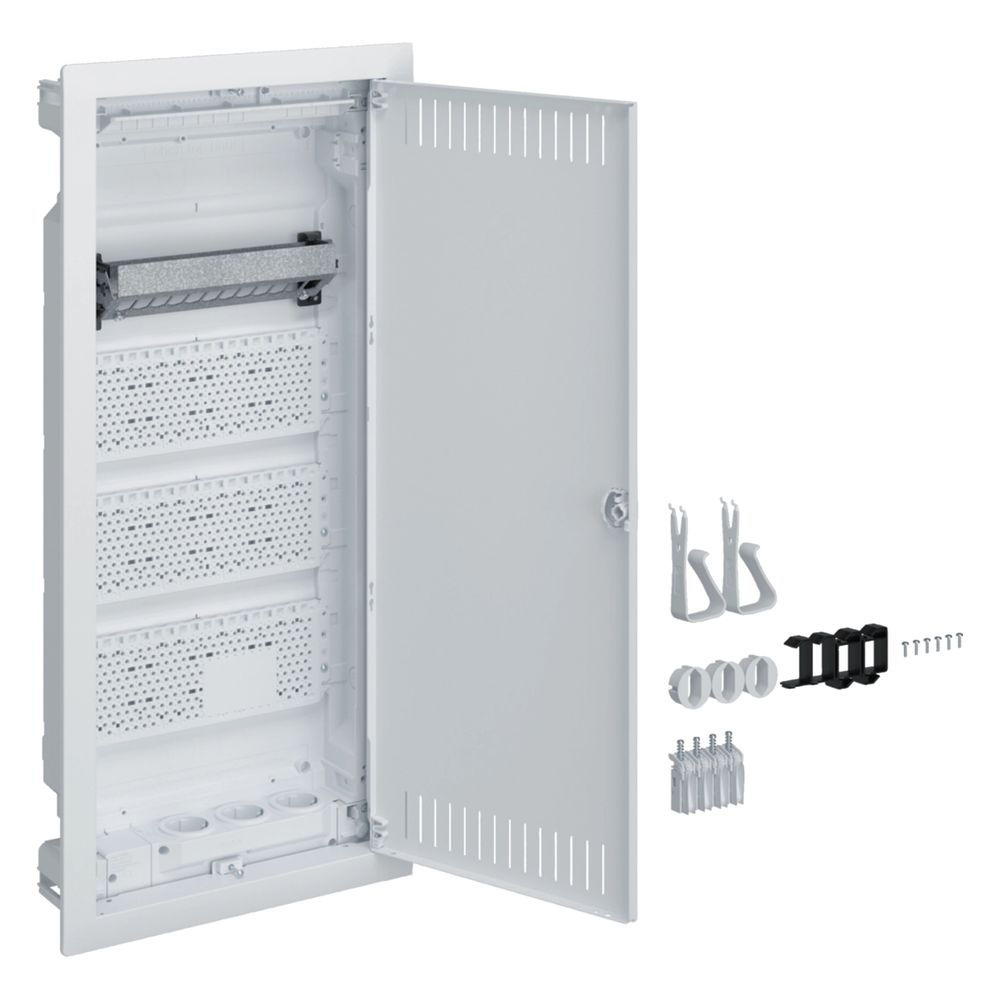 hager Kleinverteiler volta, Multimedia, Hohlwand, 4-reihig, geschlitzte Stahlblechtür... HAGER-VH48NW 3250616480254 (Abb. 1)