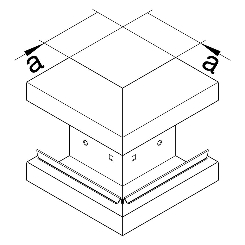 hager Außeneck aus Grundprofil zu BRS 68x170mm Oberteil 80mm Stahlblech verkehrswe... HAGER-BRS6517039016 4012740989633 (Abb. 2)