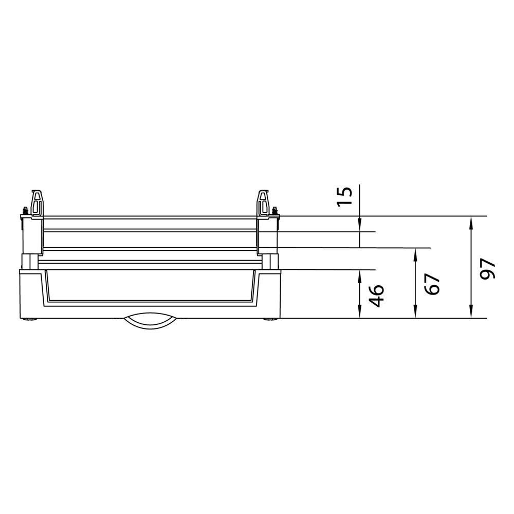 hager Baustein, univers N, 300x250 mm, für Reihenklemmen waagerecht... HAGER-UD21A1 3250616140929 (Abb. 9)