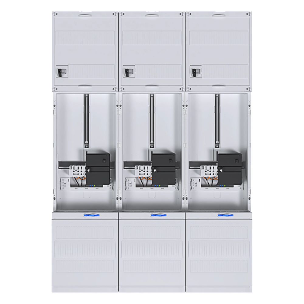hager Komplettfeld, univers Z, 1050 mm, 3 Zählerplätze, 3-feldig, Ausführung Hessen... HAGER-ZL34C4N 3250617723992 (Abb. 2)