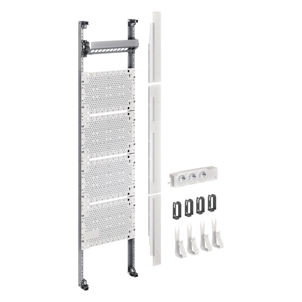 hager Komplettfeld / Multimediafeld, univers Z, 1050mm, 1-feld, ohne Patchmodule... HAGER-UF31NW 3250616161061 (Abb. 1)