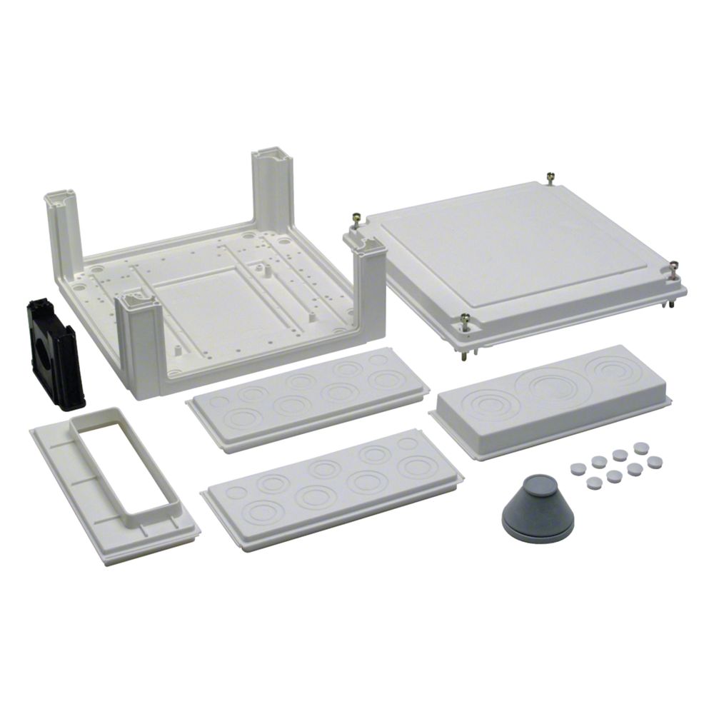 hager Kabelanschlusskasten, univers, 324x307x149mm, IP54, SKII, unten leer... HAGER-U84LU 3250616100060 (Abb. 1)