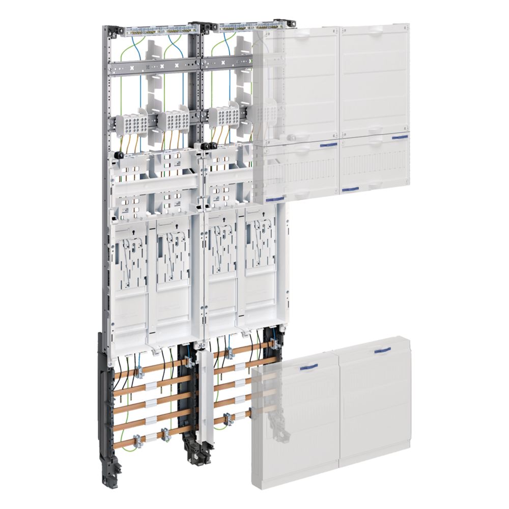 hager Komplettfeld, univers Z, eHZ, H 1050mm, 4 ZPL., 2-feld, NRW, SH, HH, MV, Avacon... HAGER-ZK3EL24 3250617714099 (Abb. 1)