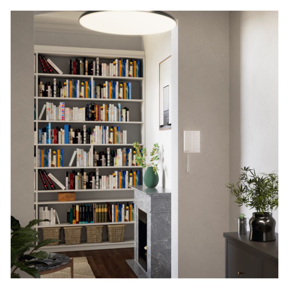 hager Innenstation audio, IP über 2-Draht, mit Handhörer, intercom speak, weiß... HAGER-RTQ640X 4250110000087 (Abb. 2)