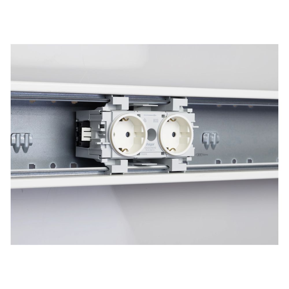 hager SCHUKO Doppelsteckdose mit Wago Steck-/Klemmtechnik Frontrastend in verkehrswei... HAGER-GS20019016 4012740993715 (Abb. 3)