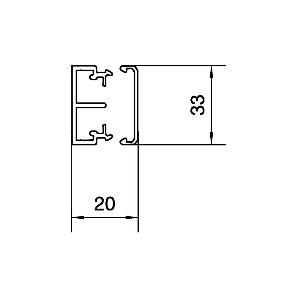 hager Leitungsführungskanal mit Trennwand PVC LF 20x35mm verkehrsweiß... HAGER-LF2003609016 4012740011730 (Abb. 4)