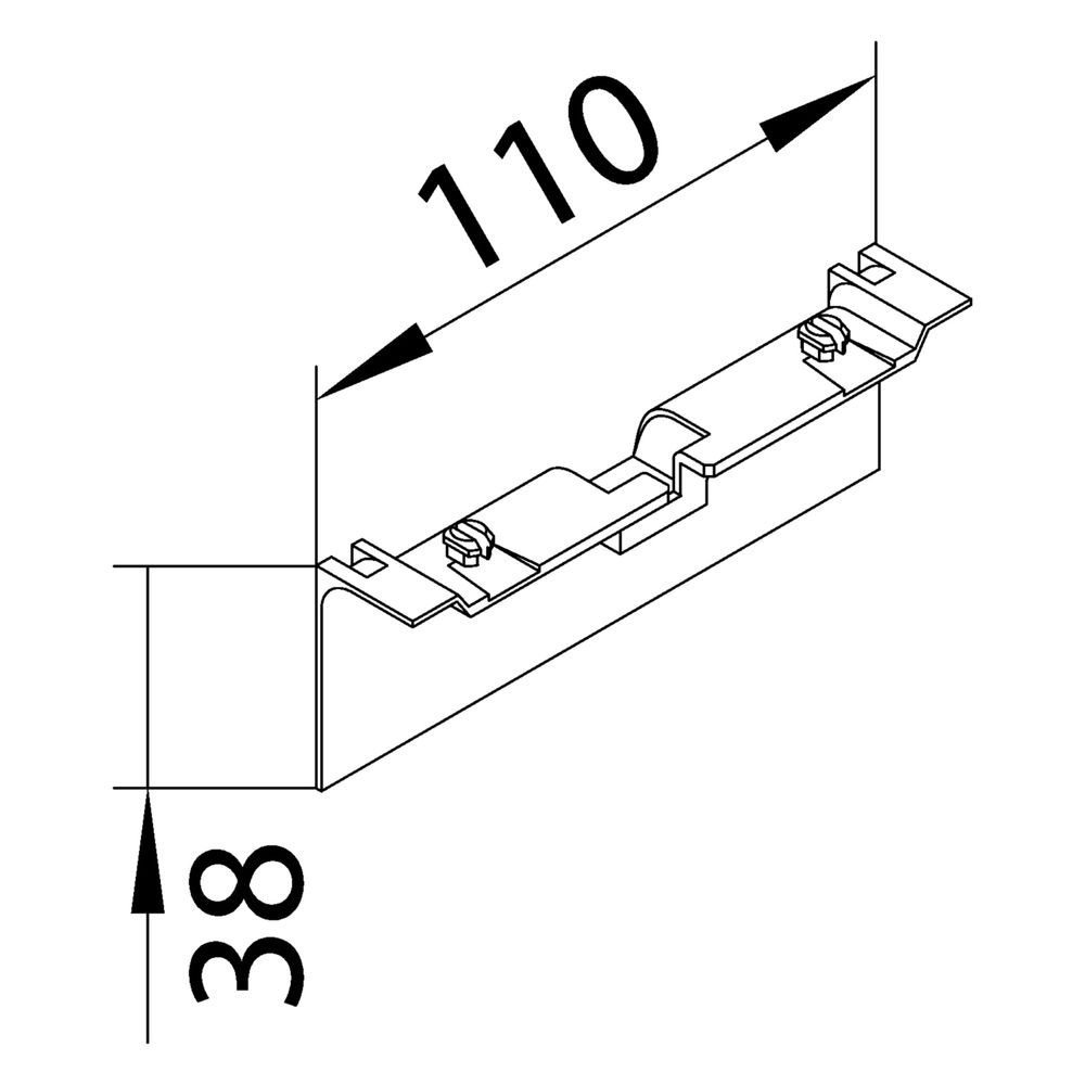 hager Geräteträgerschürze für Geräteträger zu SL 20x115mm verkehrsweiß... HAGER-SL20115A9016 4012740018821 (Abb. 2)