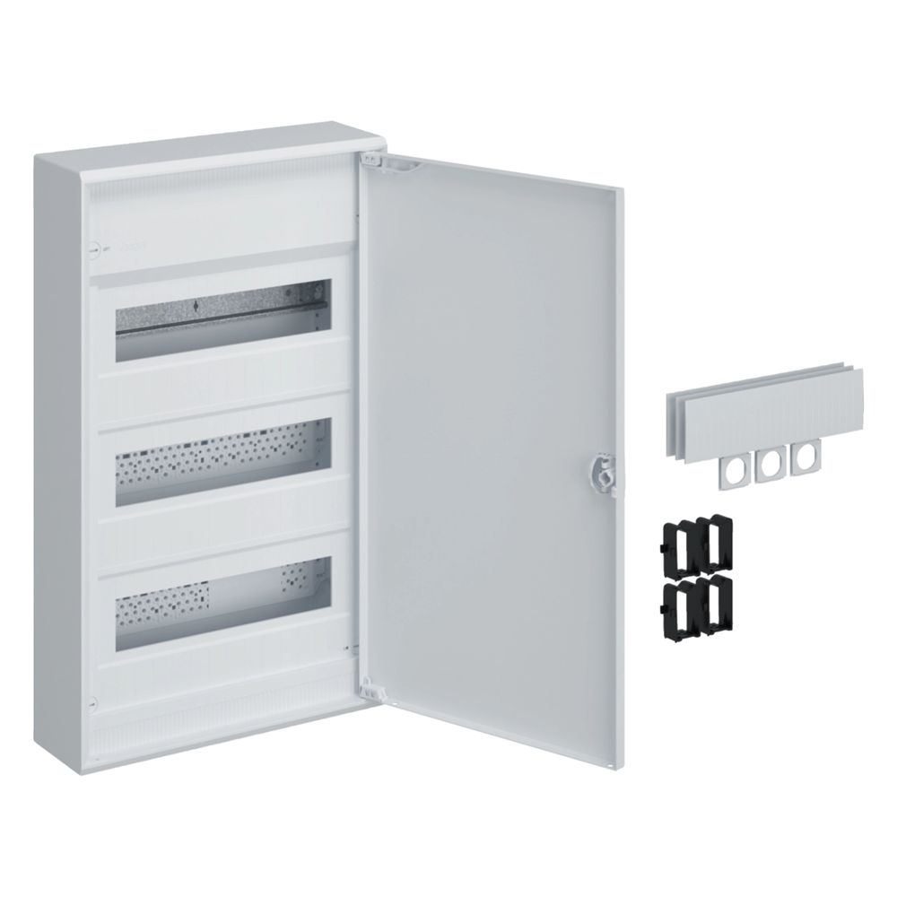 hager Kleinverteiler volta, Aufputz, 3x12 PLE, IP30, SKII, Tür und RJ45-Buchse... HAGER-VA36APZ 3250616411562 (Abb. 1)