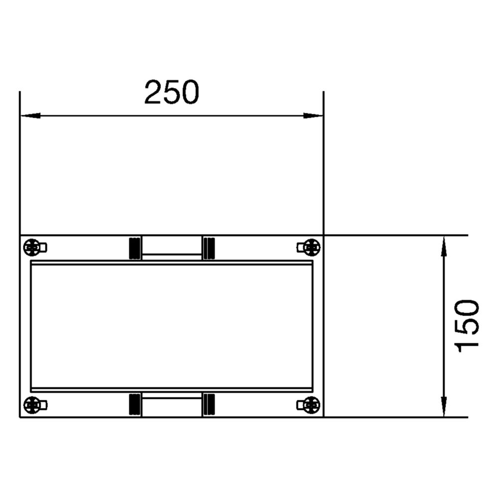 hager Baustein, universN, 150x250mm, für Sammelschienensystem 60mm, 1 polig... HAGER-UE11E0 3250616150744 (Abb. 8)
