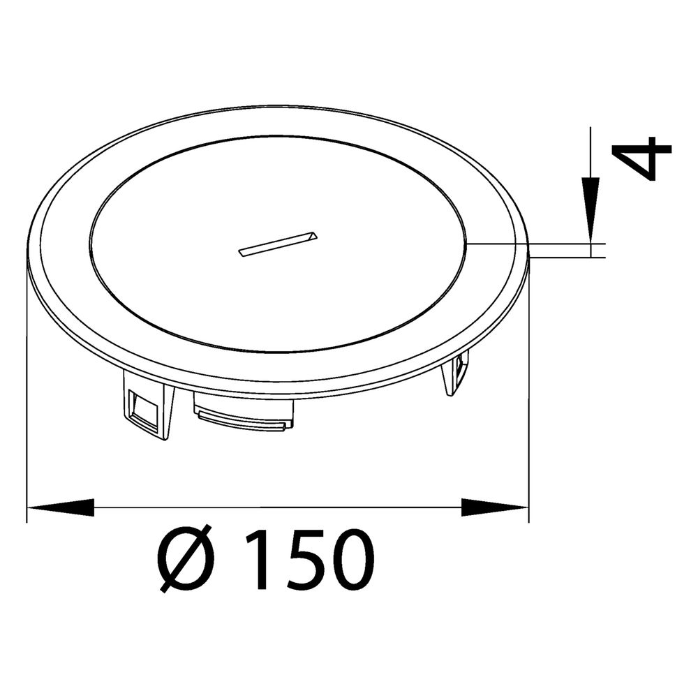 hager Installationsdose R02, 2x SCHUKO, Keystone Typ 01 2-f, Metall Tubus silber... HAGER-BSR02D02 4012740028660 (Abb. 3)