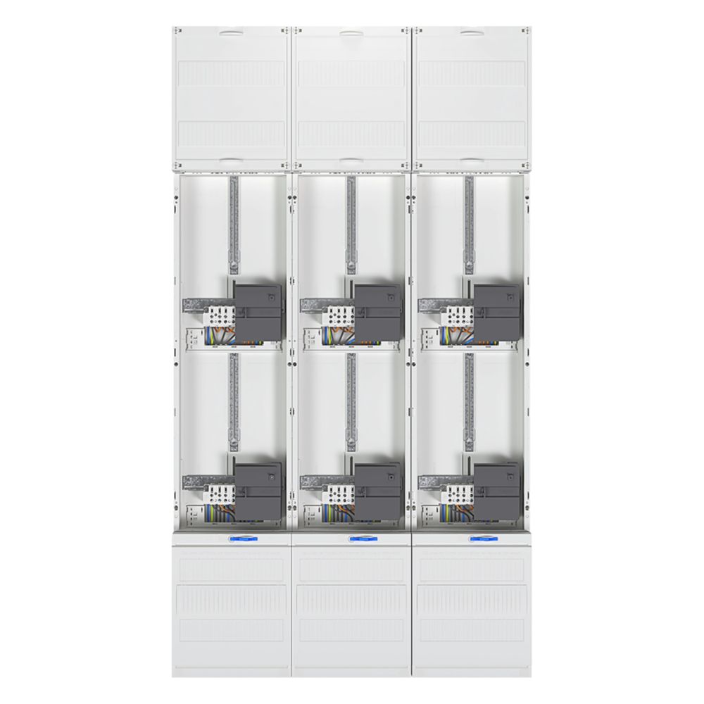 hager Komplettfeld, univers Z, 1350mm, 6 Zählerplätze, 3-feldig, mit Zählersteckklemme... HAGER-ZL53W8N 3250617713832 (Abb. 2)