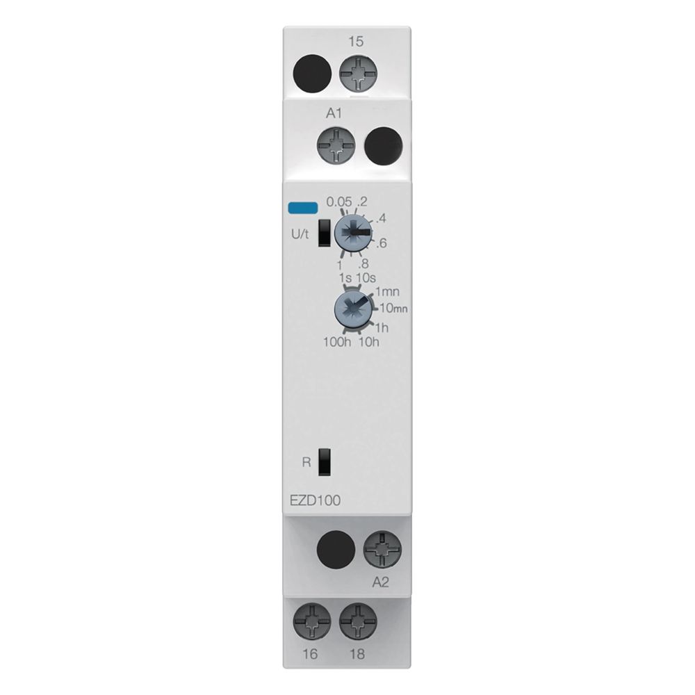 hager Zeitrelais Einschaltverzögert 24-240V AC/DC, 1 Wechsler... HAGER-EZD100 3250615600592 (Abb. 2)
