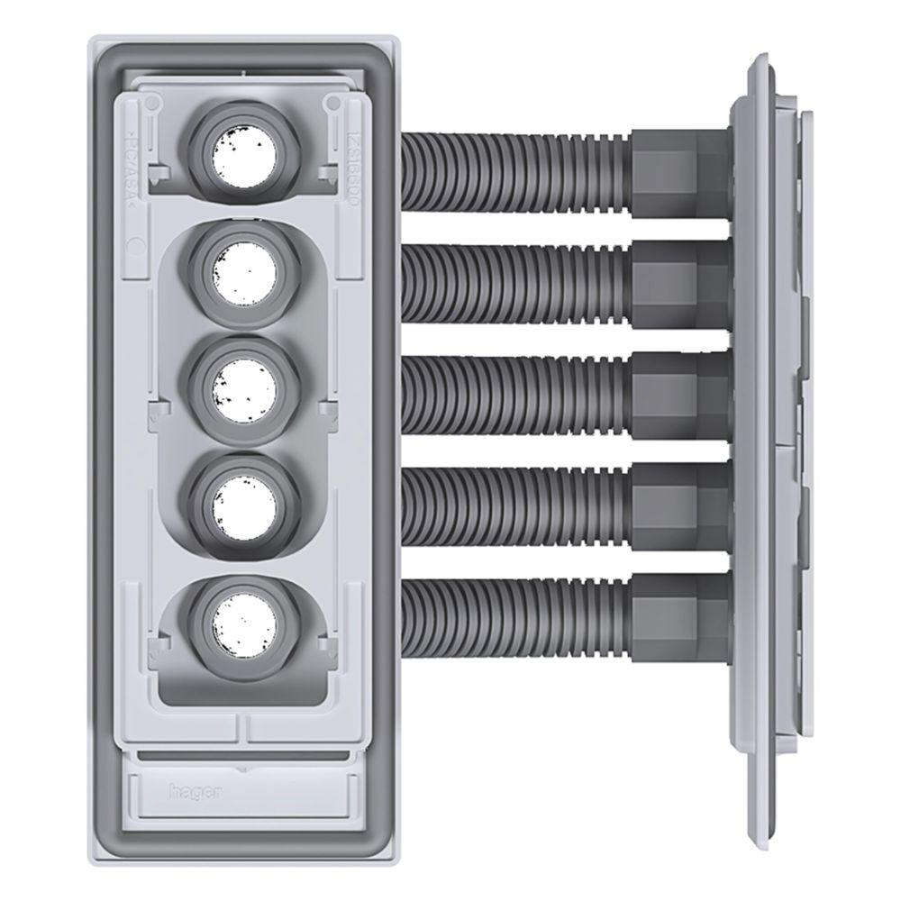 hager Sammelschienen-Eckverbinder, univ.Z, Schrank/Schrank, 5-polig, 35mm2, CU-12x5mm... HAGER-ZM75S 3250612778591 (Abb. 2)