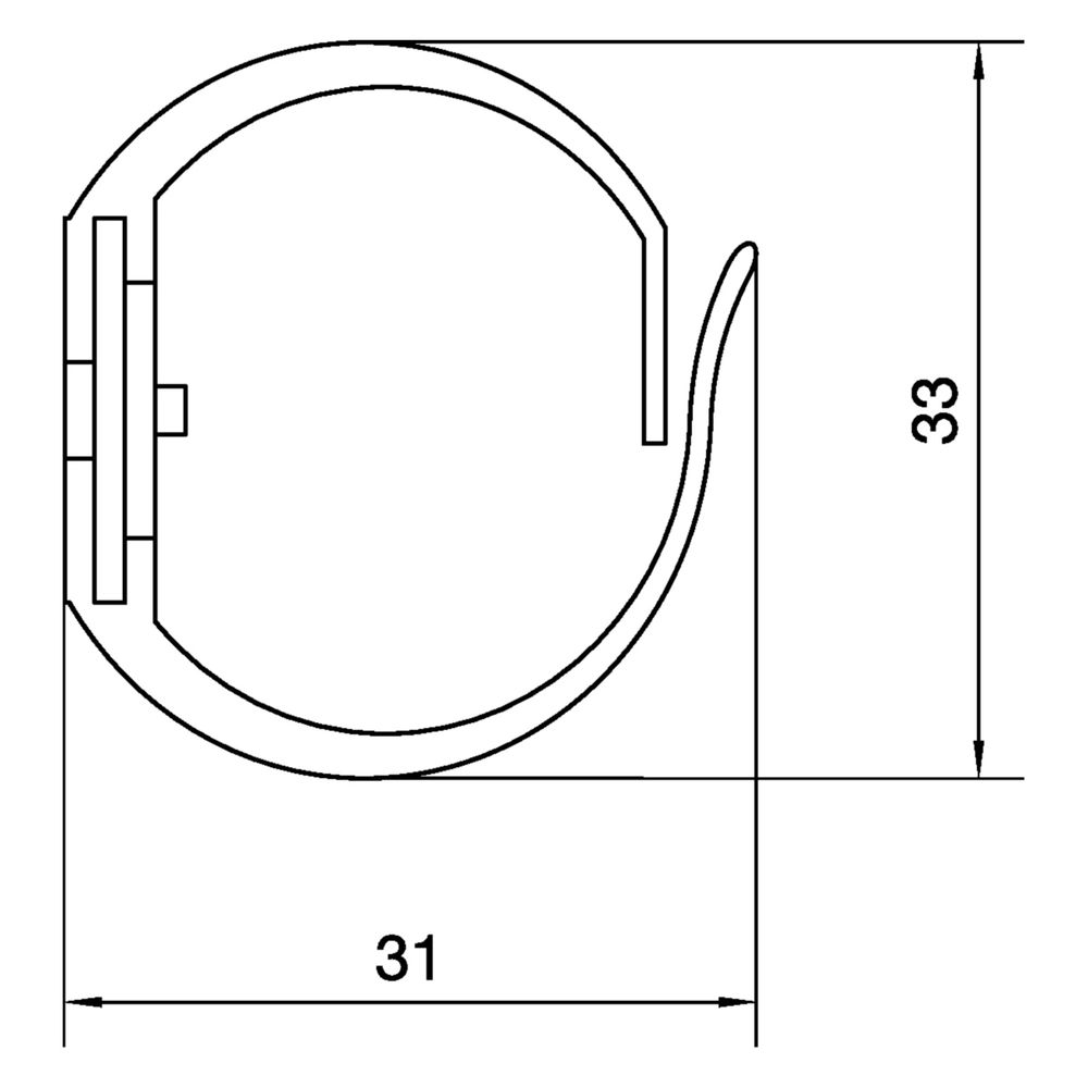 hager Verdrahtungskanal flexibel aus Polyamid halogenfrei 30 mm L 0,5m lichtgrau... HAGER-M5692 4012740104395 (Abb. 2)