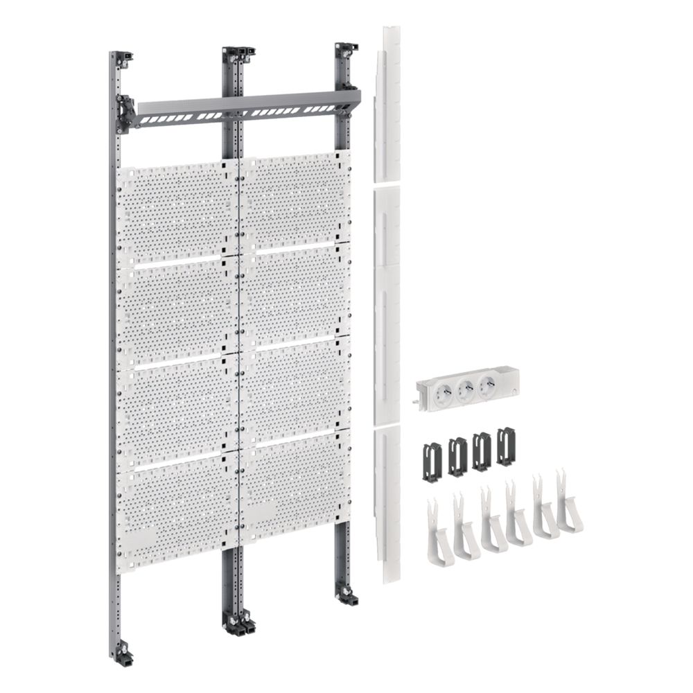 hager Komplettfeld Multimedia, univers Z, 1050 mm, 2-feld, ohne Patchmodule... HAGER-UF32NW 3250616161078 (Abb. 1)