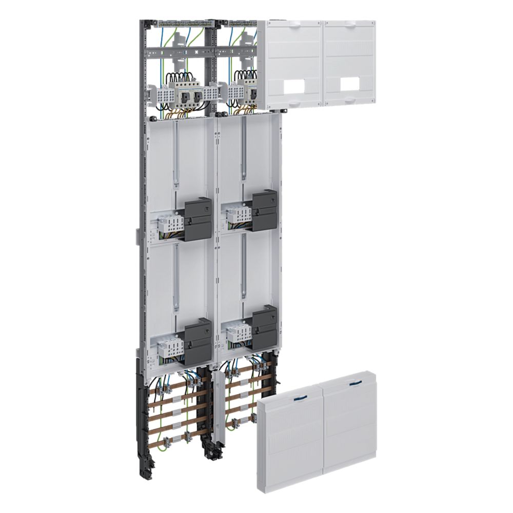 hager Komplettfeld, univers Z, 4 Zählerplätze, 3P., H 1350mm, 2-feldig... HAGER-ZK53X7T 3250610025871 (Abb. 1)