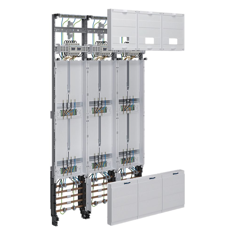 hager Komplettfeld, univers Z, 6 Zählerplätze, 3P., H 1350mm, 3-feldig... HAGER-ZL53X8T 3250610025901 (Abb. 1)