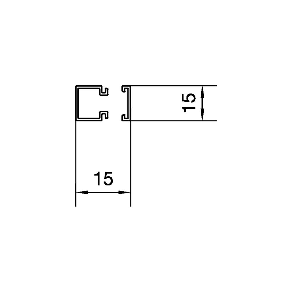 hager Leitungsführungskanal aus PVC LF 15x15mm lichtgrau... HAGER-LF1501507035 4012740149563 (Abb. 4)
