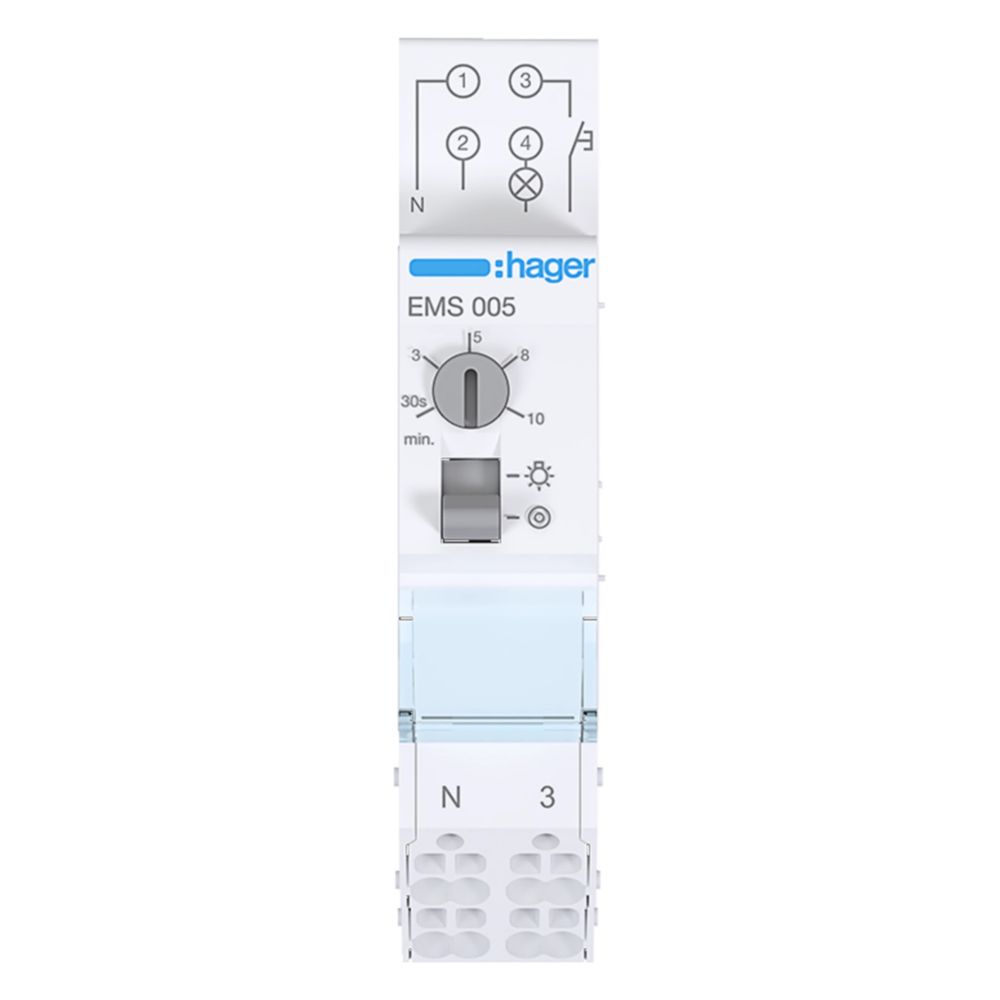 hager Treppenlichtzeitschalter Multifunktion... HAGER-EMS005 3250612339921 (Abb. 4)