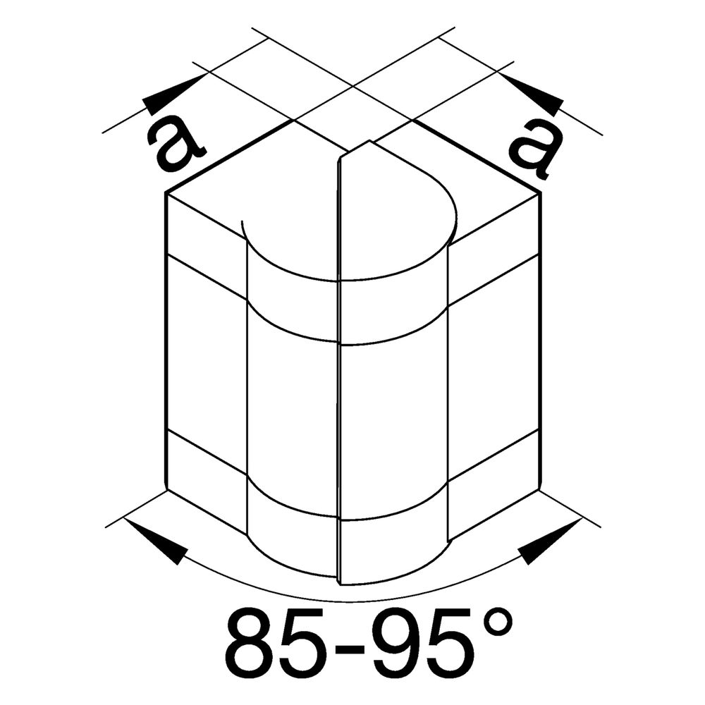 hager Außeneck einstellbar zu BR/H/N/A/S 68x130mm Oberteil 80mm hfr in lichtgrau... HAGER-BR651303H7035 4012740901000 (Abb. 2)
