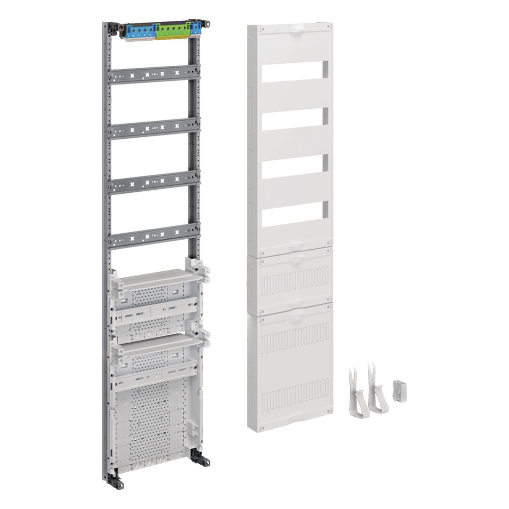 hager Verteilerfeld, univ.Z, H:1050mm, VT 4-reihig, 1-feld., 300mm APZ unten u. 1x R... HAGER-ZU37VT4APZ2 3250612532780 (Abb. 1)