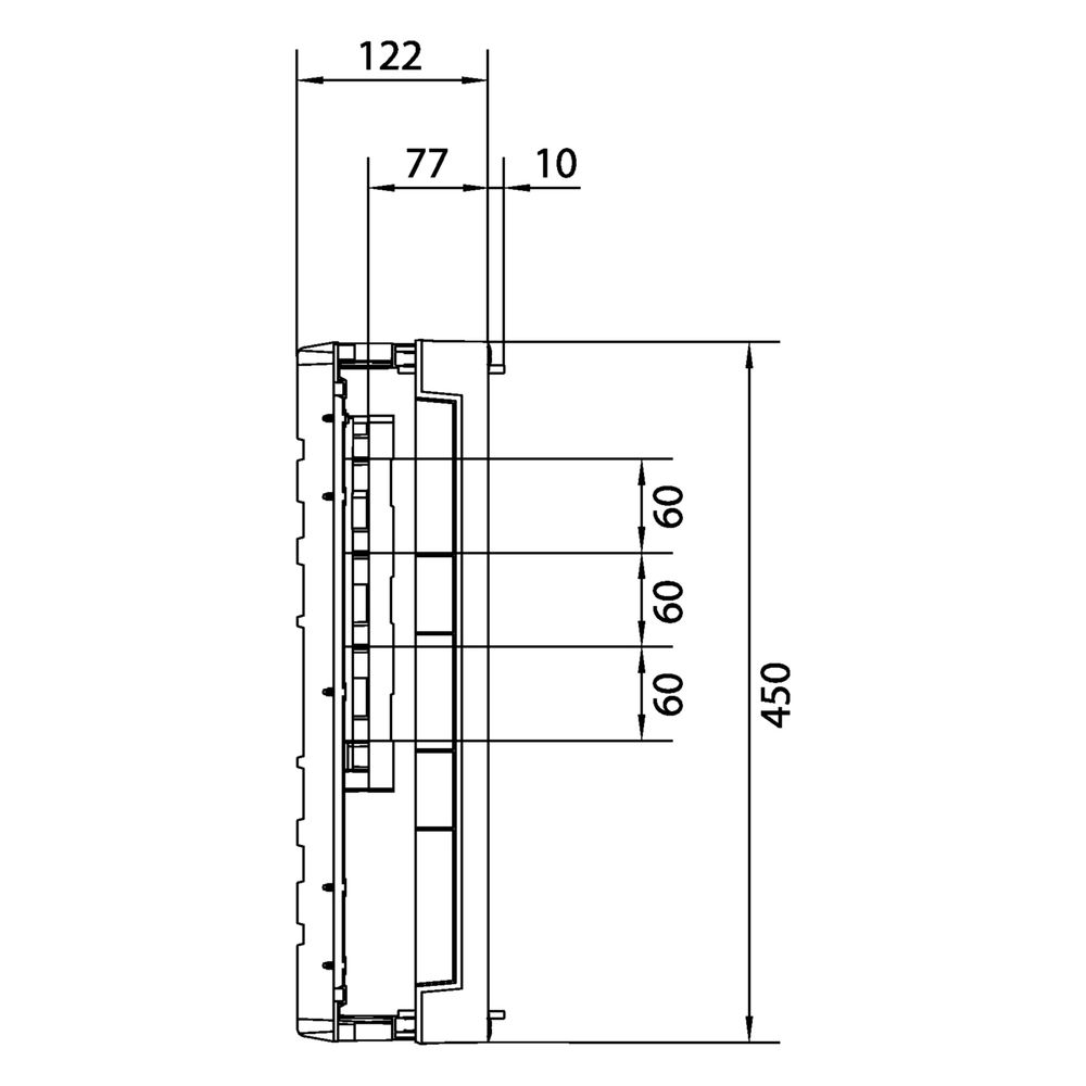 hager Baustein, universN, 450x250mm, für Sammelschienensystem 60mm, 4 polig, waager.... HAGER-UE31E0A 3250616151086 (Abb. 6)