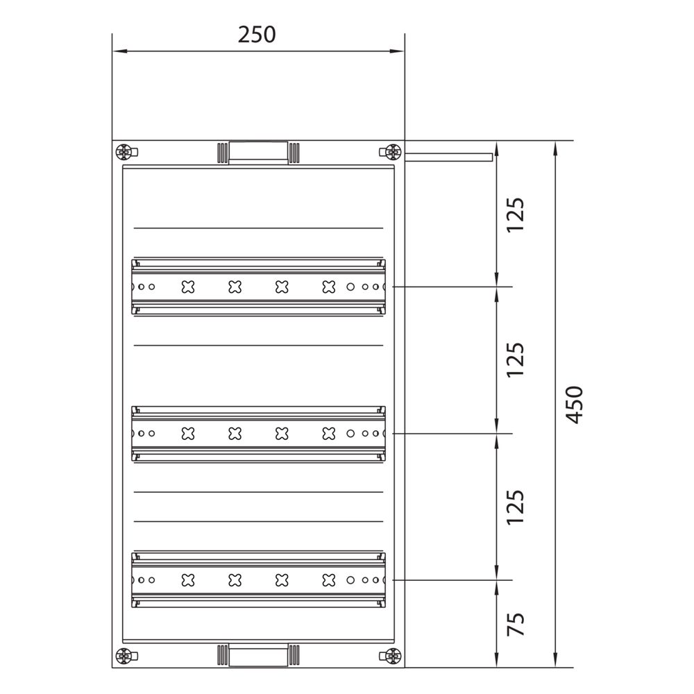 hager Baustein, univ.N, 450x250mm, Reiheneinbaugeräte, waag., 3x12 PLE, m. PE/N-Klemme... HAGER-UD31B4 3250616141278 (Abb. 4)