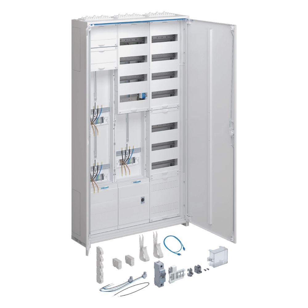 hager Komplettschrank, univers Z, 2ZP 1SG APZ VT7 für Wärmep., H 1400mm, 3-feldig, ESA... HAGER-ZB533M28C 3250617626002 (Abb. 1)