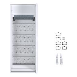 hager Multimedia, volta, Aufputzverteiler, 5-reihig, mit geschlitzter Stahlblechtür, D... HAGER-VA60NW 3250616411784 (Abb. 1)