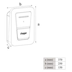 hager Ladestation witty plus Ladesteckdose 22kW MID OCPP Dienstwagen PV-Überschuss... HAGER-XVL122S 3250610087770 (Abb. 1)