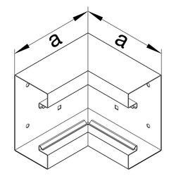 hager Inneneck aus Grundprofil zu BRS 68x170mm Oberteil 80mm Stahlblech verkehrswe... HAGER-BRS6517049016 4012740989657 (Abb. 1)
