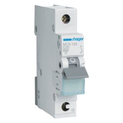 hager Leitungsschutzschalter 1 polig 6kA C-Charakteristik 25A QuickConnect 1 Modul... HAGER-MCS125 3250614315206 (Abb. 1)
