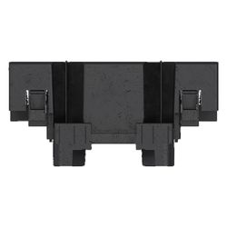 hager Geräteeinbaudose für Brüstungskanal Frontrastend für CEE Steckdosen 60/70 mm... HAGER-G2745 4012740909495 (Abb. 1)