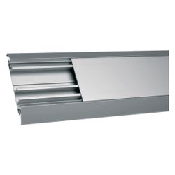 hager Aufbodenkanal, Kabelbrücke mit 2 Kammern aus Aluminium AKA 18x125 mm eloxiert... HAGER-AKA181250ELN 4012740878319 (Abb. 1)