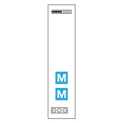 hager Komplettfeld Multimedia, univers Z, 1050 mm,1-feld, mit 6xPatchmodulen RJ45... HAGER-UF311NW 3250616161146 (Abb. 1)