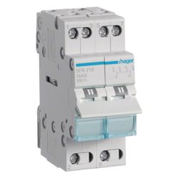 hager Gruppenschalter 16A 2 Schließer 230V AC 2PLE... HAGER-SFB216 3250615510723 (Abb. 1)
