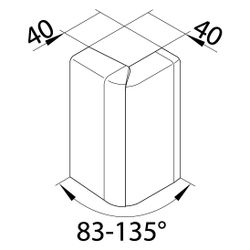 hager Außeneck einstellbar schnittkaschierend halogenfrei zu SL 20x115mm verkehrswe... HAGER-SL2011539016 4012740018449 (Abb. 1)