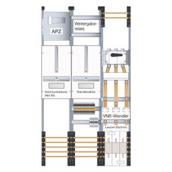 hager Wandler- und Messfeld, Univ.N, ZP-Wa TSG, APZ, Prüfkl.16.pol, Wa-Raum 450mm... HAGER-UF53WBW30 3250611032427 (Abb. 1)