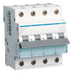 hager Leitungsschutzschalter 3P u. N 6kA B-Charakteristik 40A 4 Module... HAGER-MBN640 3250614310898 (Abb. 1)