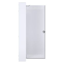 hager Multimedia, volta, Aufputzverteiler, 5-reihig, mit geschlitzter Stahlblechtür, D... HAGER-VA60NW 3250616411784 (Abb. 1)