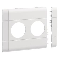 hager Blende 2-fach Steckdose zu BRA/H/S 120mm anreihbar halogenfrei verkehrsweiß... HAGER-GB120209016 4012740993166 (Abb. 1)