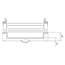 hager Baustein, univers N, 450x250 mm, für Reihenklemmen waagerecht... HAGER-UD31A1 3250616140950 (Abb. 1)